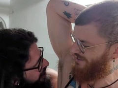 Getting frisky at the gym with the muscle Viking CarmonaOficial