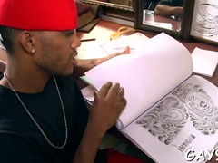 Sizzling bi-racial homosexual fucky-fucky