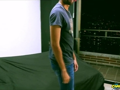 Wonderful Paisa Camilo Demonstrates His Self-Shag During Audition And Ejaculates Inwards Himself