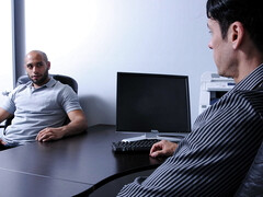 First time merciless anal sex between these hairy men