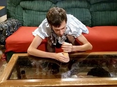 Big man gets intense in this Halloween scene