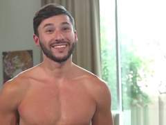 Bdsm stud is pleasured by three guys