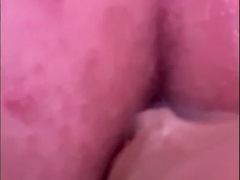 Douche and point of view bootie have fun with faux-cock