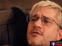 InfernoDungeon.com - Naked hunks stroke their big dicks during a rough fisting session