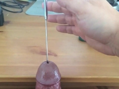 Sounding and nutting thru man meat buttplug