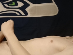 Jerking my good-sized knob up close!