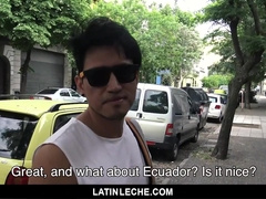 LatinLeche - Adorable Latino Guy is Persuaded to Fellate Uncircumcised Dinky