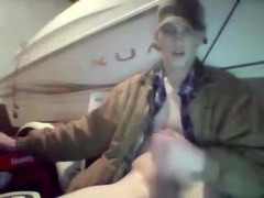 Pretty Boy Masturbating And Smoking