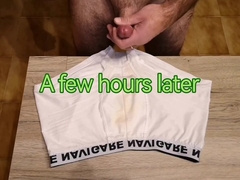 Cicci77 & Pedro - Double Cumshot For A Fans Boxers