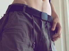 Lad gets ultra-kinky at work and blows a load a humungous stream