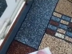 Spectacular warm fellow spunking in front of the mirror