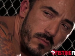 Pornstar Alessio Romero plays with his greedy butt-crevice fiercely