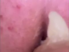 Douche and point of view bootie have fun with faux-cock