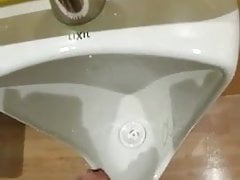 Cum on Urinal