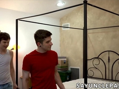 Ian Holmes and Cole Connor surprise homesick stepsons with raw dicks