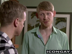 Liam lusts for his professor as they kisses passionately