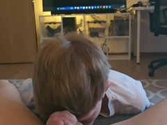 deepthroated off a classmate and brought him to climax