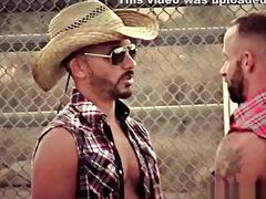 Antonio Biaggi and Derek Parker are two cowboys that love to ride dick