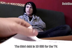 Long-haired twink gets fucked in the ass in POV