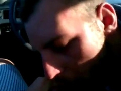 Gigantic Knob Fellatio in a Truck on a Rooftop Parking Garage