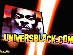 UniversBlack.com - A sex slave gives his holes to his two black masters