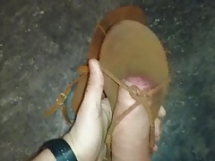 Cum on sweet brown summer sandals