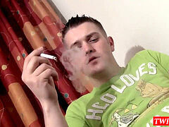 Chainsmoker Welsey gargles both Cain and Bryce and gets banged