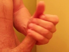 Wanking AMPLE Geyser Of Jizz Onto My Shower Wall!