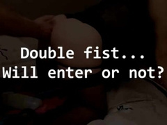 Double Fisting Fun: Amateur Crossdresser Gapes for Anal Pleasure