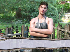 Gay game playthrough, video game sex, playthrough muscle