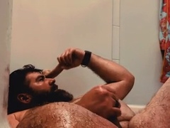 Oral job, big gay, oiled handjob