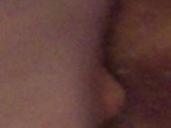 Bottom fucked close up