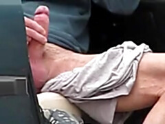 Str8 flasher comes back to wank his man rod in public