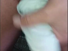 Comdom jerkoff with socks