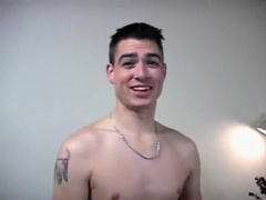 A twink jerks off for money