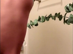 Young Jock Plays with Prolapse and Knuckles Thru Swim Suit