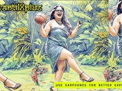 Indian aunty cum tribute, indian old aunty, senior