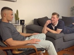 Handjob session with uncut dicks for the guys featuring Radek Pozer