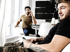 Jealous boyfriend Diego Sans busts his little slut, William Seed