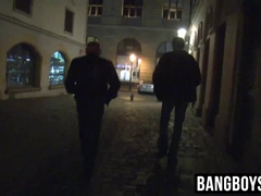 Big daddy pays cash for sex for a cute twink on the streets