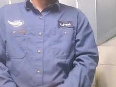 Tonguing another good-sized geyser in the douche at work