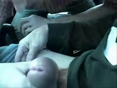 Twink blows me in my car and I give him a facial 5