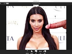 Kim Kardashian Fake Huge Cumshot On The Face