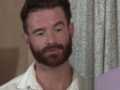 Burly stud Brendan Patrick spread eagle and analled lovingly