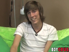 Wild punk youngster draining his meatpipe solo