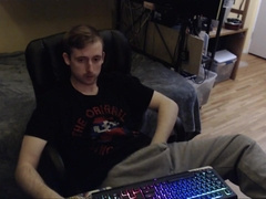 Sexy dude Clothes on hands fondling (no nudity)