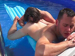 Gardener pummeled by local boy in the pool