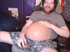 Give birth, contractions, gay electro stimulation