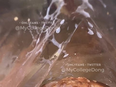 Ultra-Kinky Teenie Shoots A Load On Newly Baked Ass-Crack MyCollegeDong