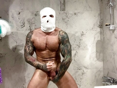 Masked muscles in shower